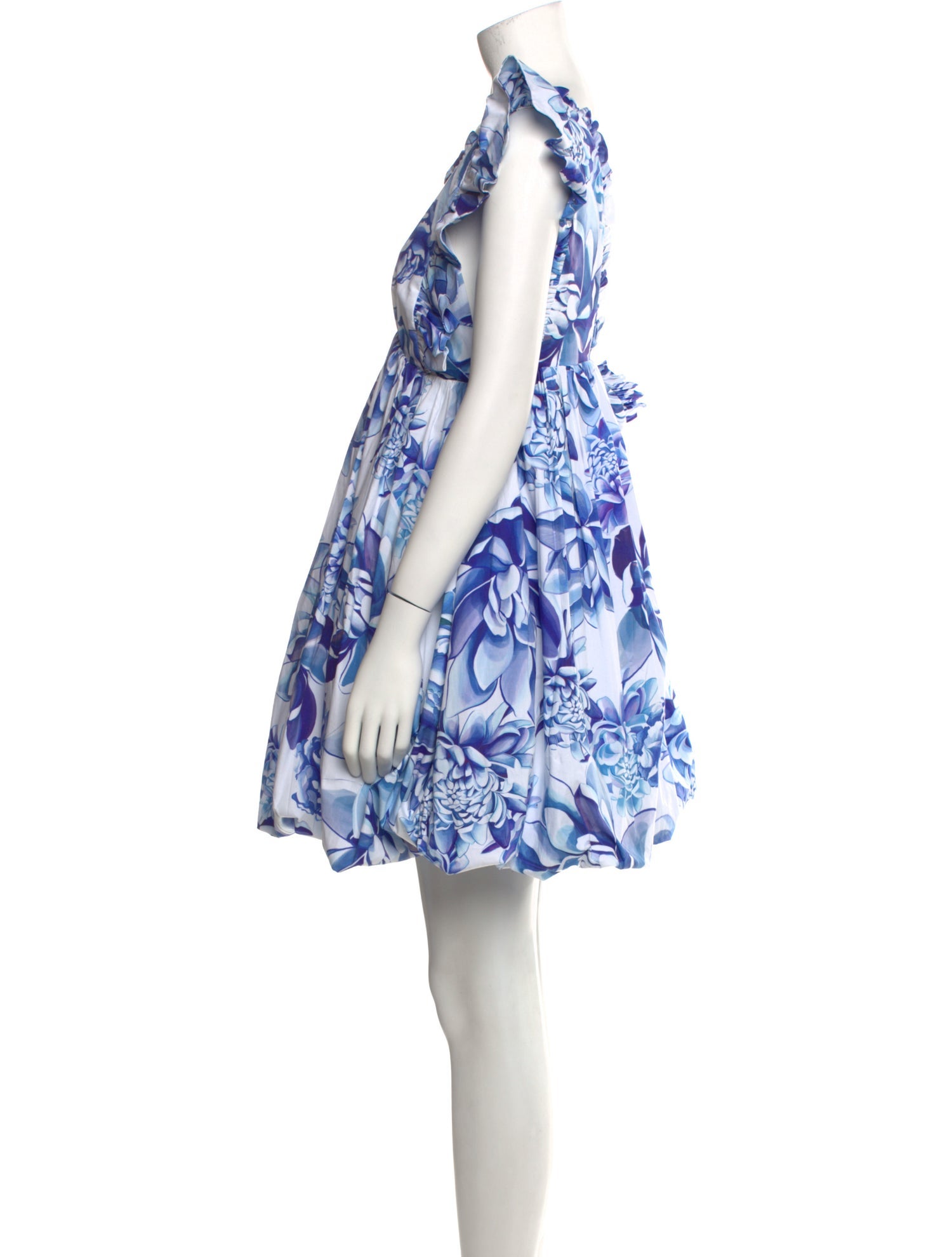 Kika Vargas Floral Print Mini Dress
